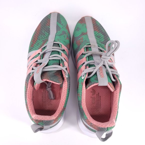 Adidas Women's Pink Green Camo SL Loop Size 10 - Picture 8 of 11
